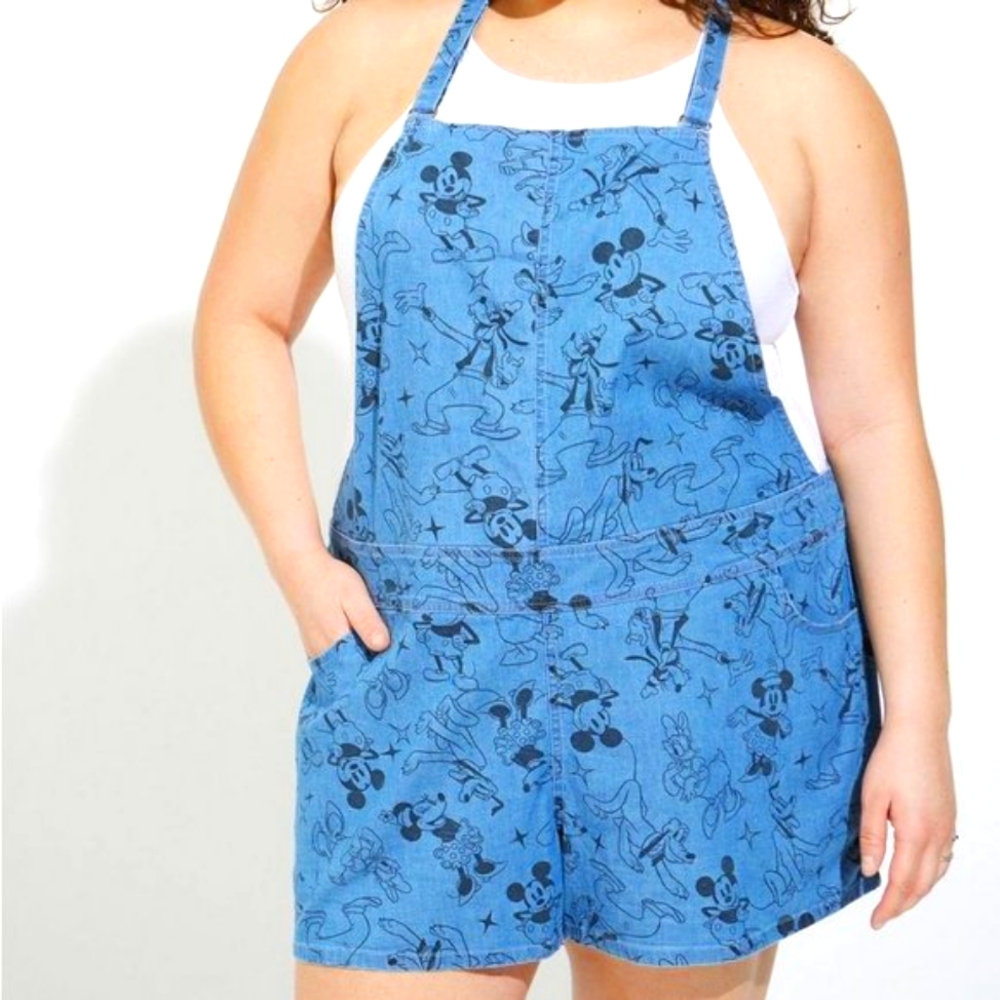 ❤️NWT TORRID SHORTALL DISNEY MINNIE MICKEY MOUSE ROMPER AMERICANA PLUS SIZE 2X